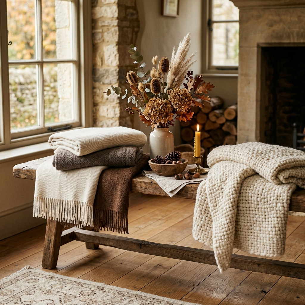 Collezione stagionale di tessili italiani autunno inverno